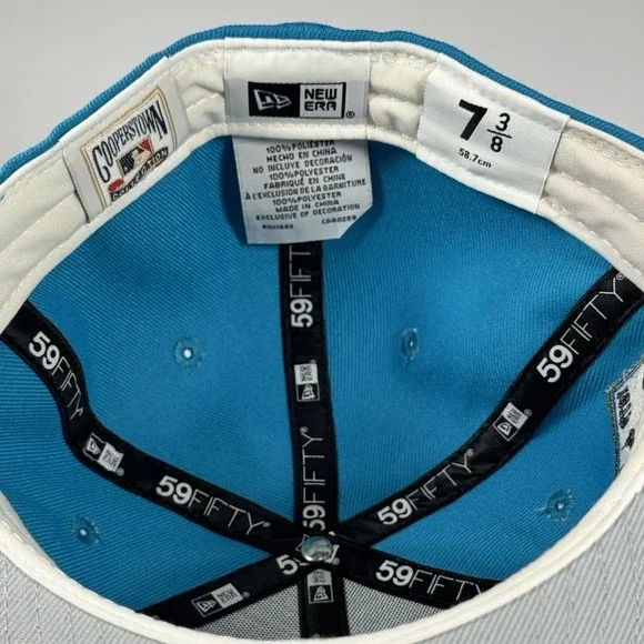 Seattle Mariners‎ New Era 59FIFTY Fitted Hat 7 3/8 Teal 40th Anniversary Patch